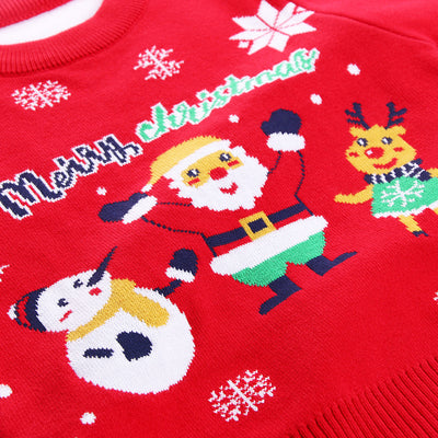 Suéter Navideño Tejido con Árbol de Navidad para Niños y Niñas - Image 7