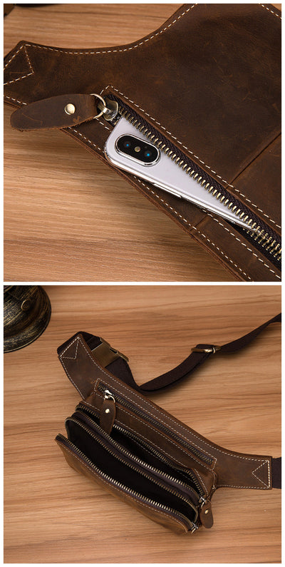 Riñonera Deportiva de Cuero Genuino para Hombre - Image 11