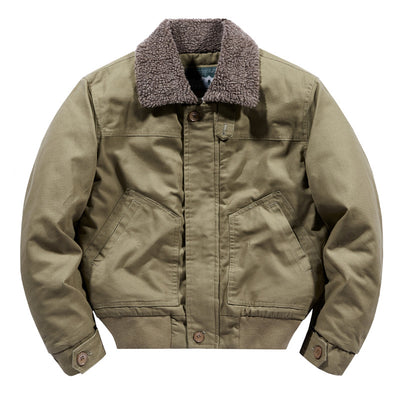 Chaqueta de Solapa Hombre Algodón Cashmere Otoño Invierno - Image 6