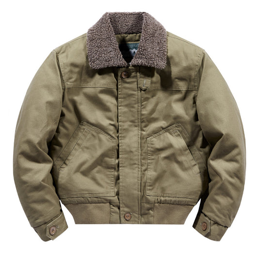 Chaqueta de Solapa Hombre Algodón Cashmere Otoño Invierno - Image 6