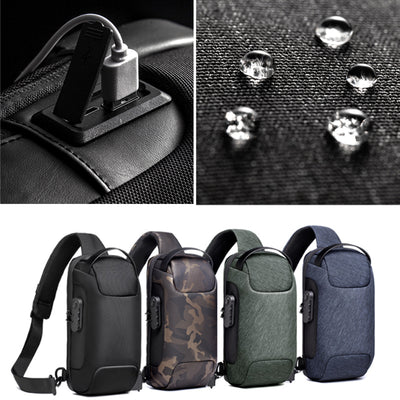 Bolsa Cruzada Antirrobo para Hombre - Mochila Mensajero de Seguridad - Image 2