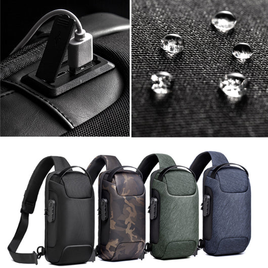 Bolsa Cruzada Antirrobo para Hombre - Mochila Mensajero de Seguridad - Image 2