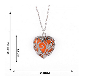 Collar Corazón Hueco Luminoso - Image 6