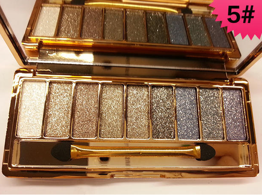 Paleta de Sombras Winnie 9 Colores con Brillo Diamante - Maquillaje Profesional - Image 10