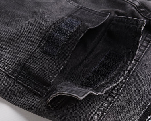 Jeans Slim Ajustados Estilo Locomotora Europeo-Americano - Image 4
