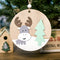 Adorno Navideño de Madera Pintada - Colgante Decorativo