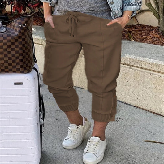 Pantalones Casuales de Mujer en Colores Lisos - Image 6