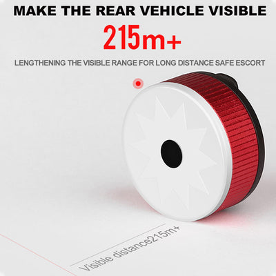 Luz de Advertencia Recargable para Bicicleta - Aleación de Aluminio Multicolor - Image 11