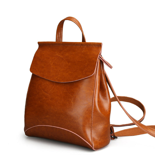 Mochila Bolso de Cuero Coreano para Mujer - Diseño Retro Versátil