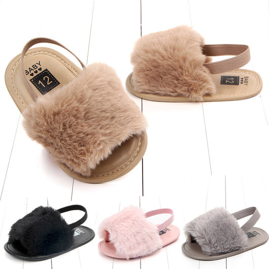 Sandalias para bebé multicolor con suela suave y elástico cómodo - Image 2