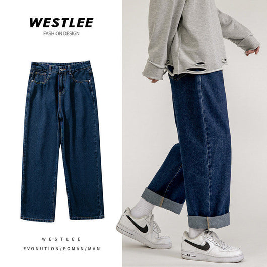 Pantalones Vaqueros Rectos Holgados para Hombre - Diseño Versátil de Verano - Image 10