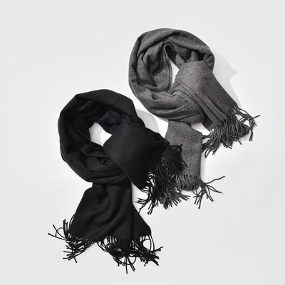 Bufanda de Cachemira con Flecos para Otoño e Invierno - Image 2