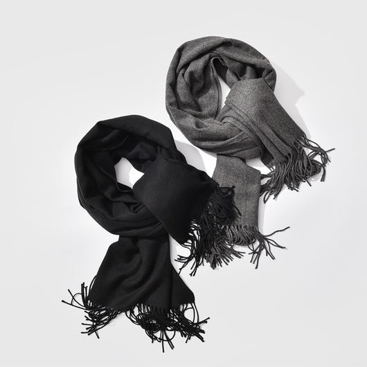 Bufanda de Cachemira con Flecos para Otoño e Invierno - Image 2