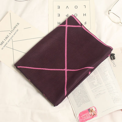 Bufanda Reversible de Cachemira a Cuadros para Invierno - Image 13