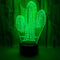 Lámpara Nocturna 3D Cactus