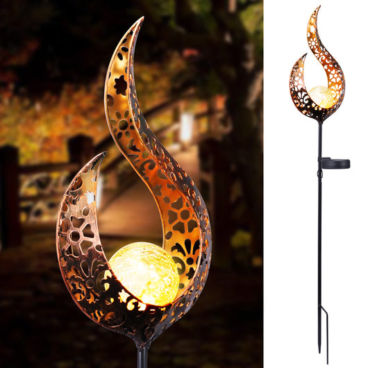 Luz Solar Decorativa con Efecto Llama para Jardín - Impermeable - Image 8
