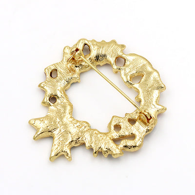 Broche Navideño: Papá Noel, Muñeco de Nieve y Árbol Festivo - Image 7