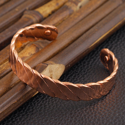 Pulsera Magnética de Cobre Oro Rosa - Image 4