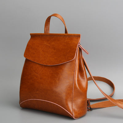 Mochila Bolso de Cuero Coreano para Mujer - Diseño Retro Versátil - Image 4