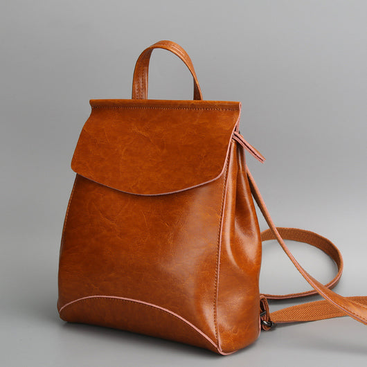 Mochila Bolso de Cuero Coreano para Mujer - Diseño Retro Versátil - Image 4