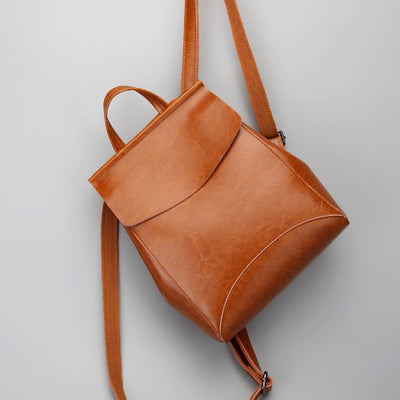 Mochila Bolso de Cuero Coreano para Mujer - Diseño Retro Versátil - Image 3