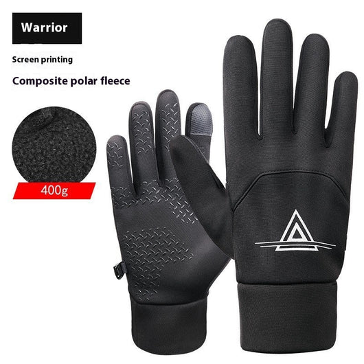 Guantes de Cuero Térmicos Aislados con Forro Polar para Motociclismo Invernal - Image 9