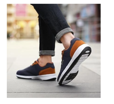 Zapatos Deportivos Casuales para Hombre - Zapatillas de Cuero Microfibra con Cordones Otoño - Image 4