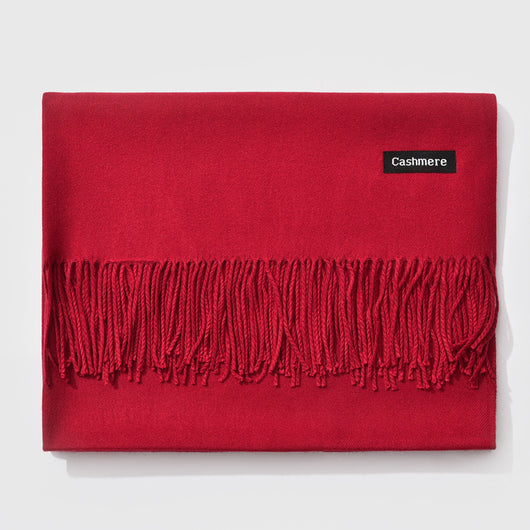 Bufanda de Cachemira con Flecos para Otoño e Invierno - Image 30