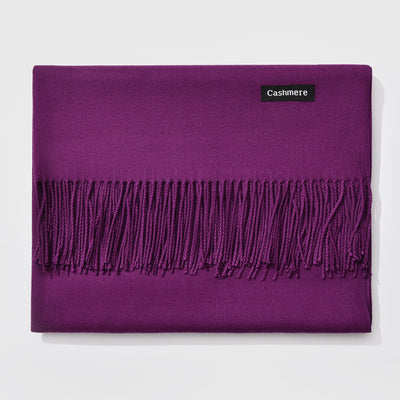 Bufanda de Cachemira con Flecos para Otoño e Invierno - Image 28