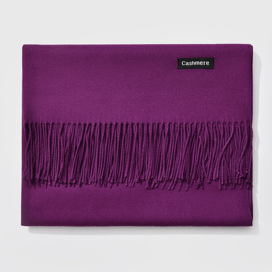 Bufanda de Cachemira con Flecos para Otoño e Invierno - Image 28
