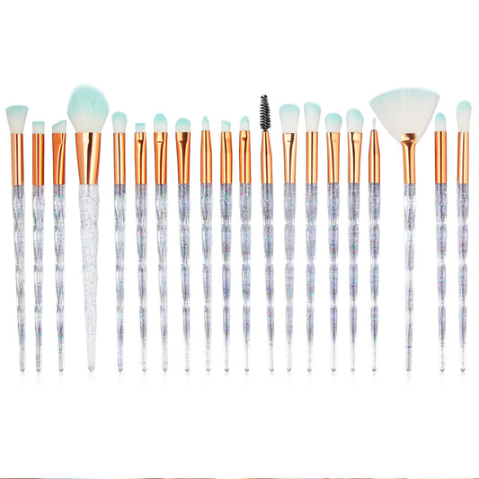 Set de 20 Brochas de Maquillaje Diamante Premium