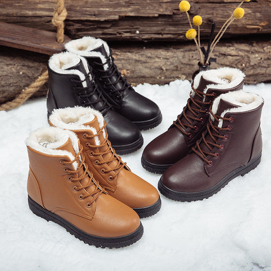 Zapatillas Cálidas de Algodón y Terciopelo para Mujer