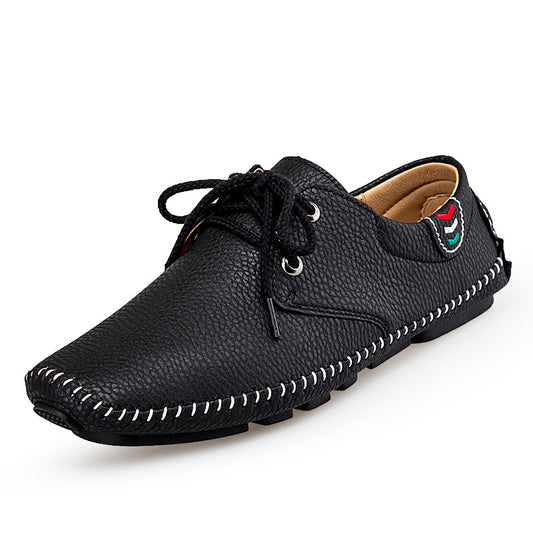 Zapatillas de Cuero Casual para Hombre - Estilo Británico - Image 2