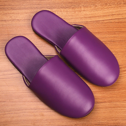 Pantuflas de Cuero para Mujer con Suela Suave y Cómoda - Image 12