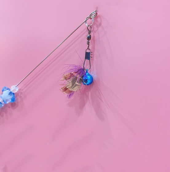 Juguete Interactivo Telescópico para Gatos con Campanas y Plumas