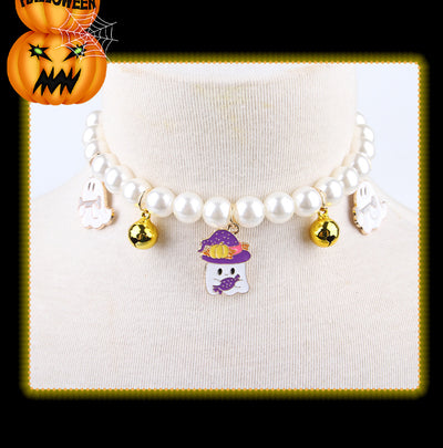 Collares de Perlas para Mascotas con Campana - Adorno Halloween para Gatos y Perros - Image 11