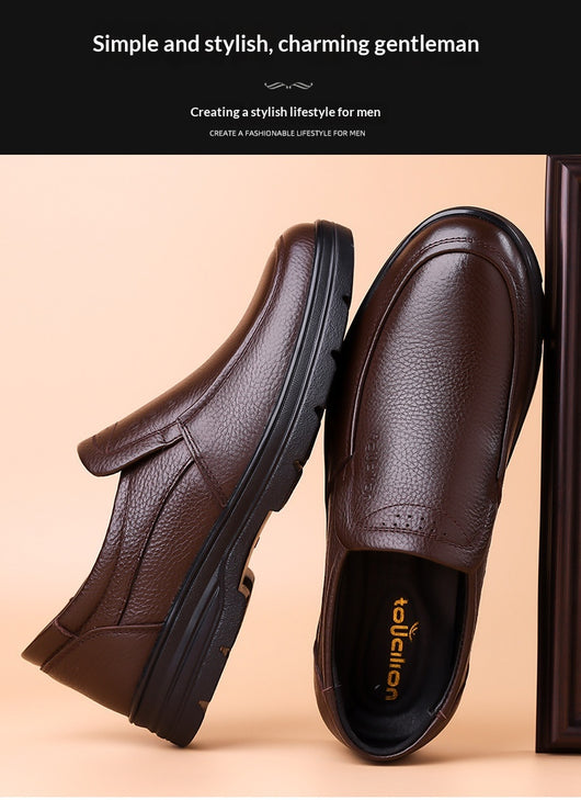 Zapatos de Cuero Genuino con Cordones para Hombre - Estilo Ejecutivo Casual - Image 10