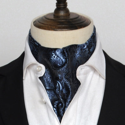 Camisa de Seda Estilo Vintage Británico con Pañuelo - Image 11