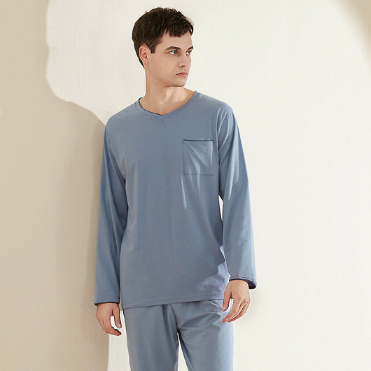 Playera Casual Escote V para Hombre Talla Grande Cómoda para Casa - Image 8
