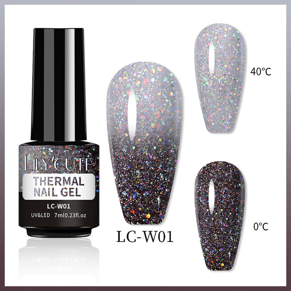 Esmalte de Uñas con Brillo Termocromático - Cambio de Color UV - Image 6