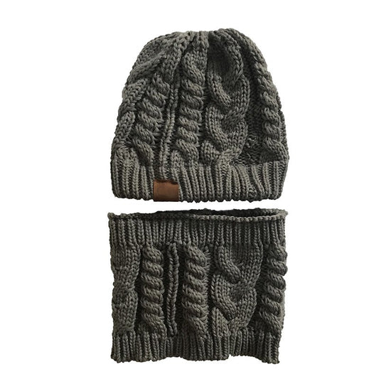 Gorro Tejido Multifuncional con Bufanda Integrada para Mujer - Protección Térmica Invierno - Image 2