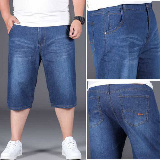 Jeans Cropped Holgados Talla Grande para Hombre - Image 10