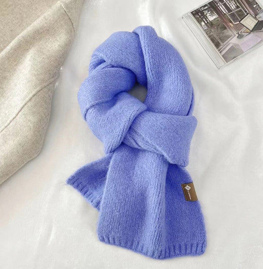 Bufanda Cálida de Moda Básica para Mujer - Colores Sólidos - Image 20