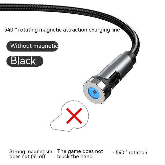 Cable Magnético 3 en 1 de 540° Rotativo - Carga Rápida Android, USB-C y Lightning - Image 17