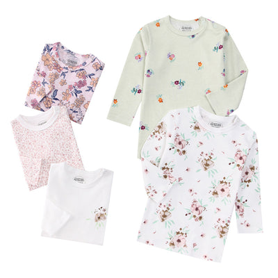 Pack de 5 Camisetas Infantiles Manga Larga Estampado Otoño Multicolor - Image 68
