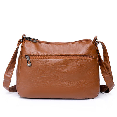 Bolso Bandolera de Cuero Suave para Mujer con Múltiples Compartimentos - Image 17