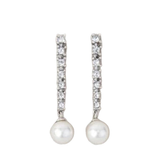 Aretes de Plata Esterlina con Perla y Zirconia - Diseño Elegante Premium - Image 5