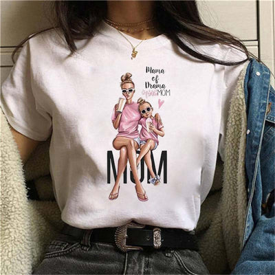 Playera Blanca Estampada para Mujer
