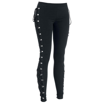 Leggings Ajustados Elásticos con Encaje y Cordones - Pantalones Casuales Versátiles - Image 4