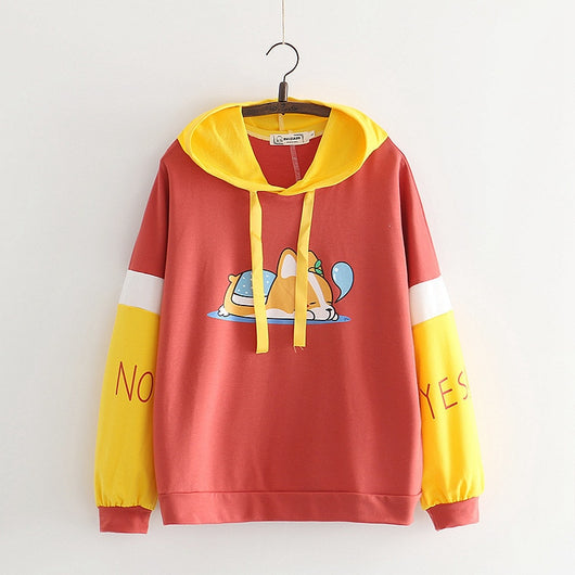 Sudadera con capucha estampada